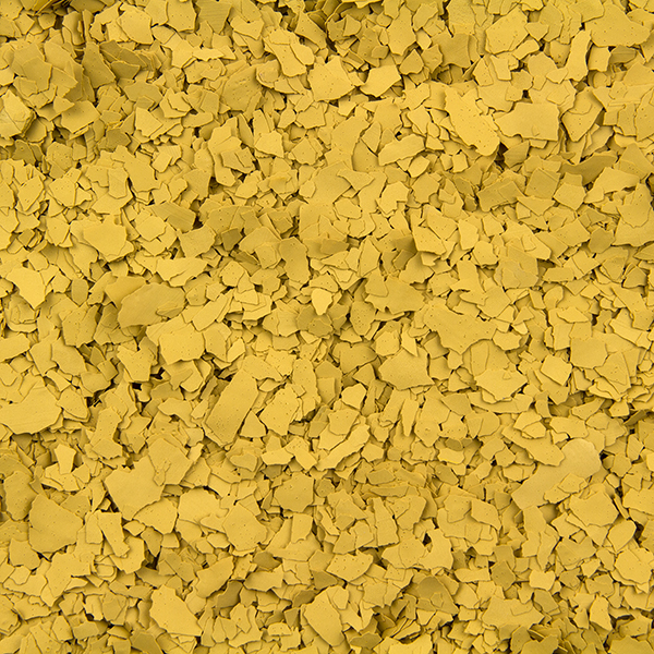 Estes "Goldenrod" ColorFlakes for Epoxy Floors - Quarter Inch