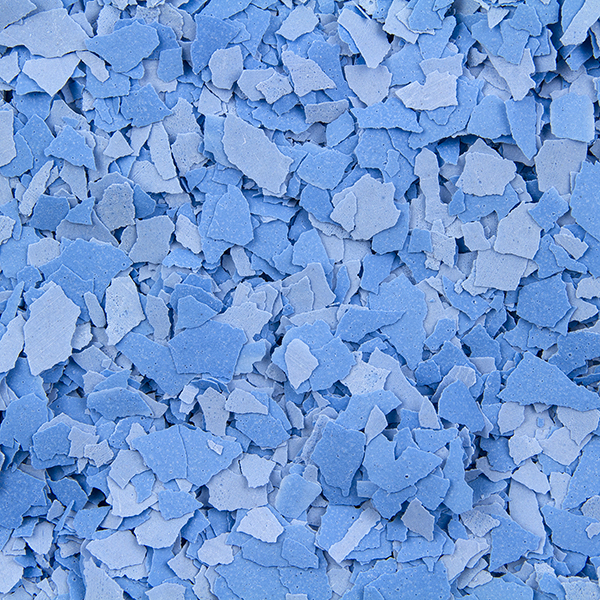Estes "Light Blue" ColorFlakes for Epoxy Floors - Quarter Inch