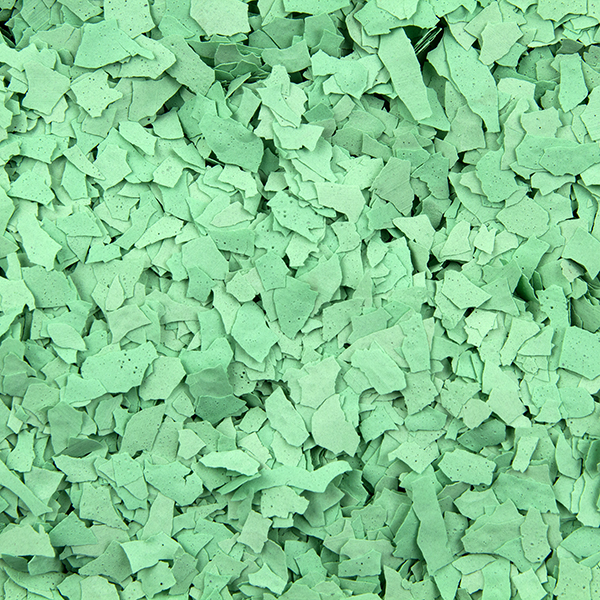 Estes "Mint" ColorFlakes for Epoxy Floors - Quarter Inch