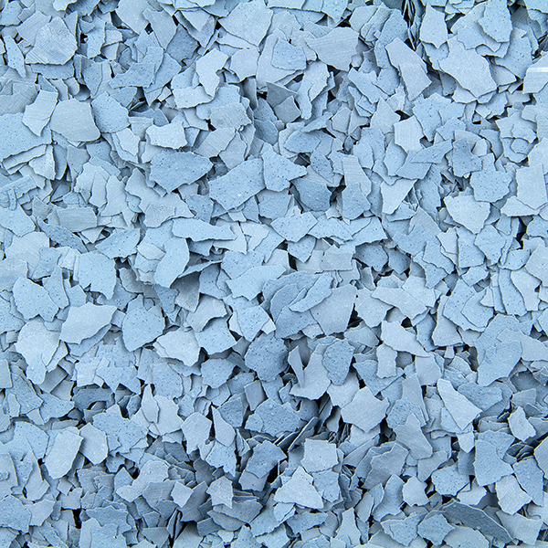 Estes "Steel Blue" ColorFlakes for Epoxy Floors - Quarter Inch