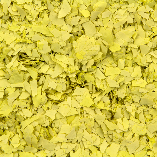 Estes "Yellow" ColorFlakes for Epoxy Floors - Quarter Inch